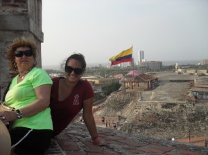 with lucy, enjoying the view