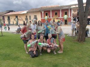 massive amounts of fun = hour long shower