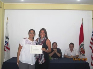 with Lucia, the Youth Development Associate Peace Corps Director (APCD)